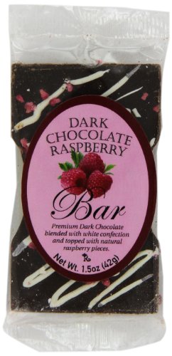 Traverse Bay Confections Dark Chocolate Bar, Raspberry, 3 ounce (Pack of 8) logo