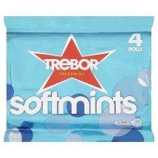 Trebor Spearmint Softmints 4 Rolls – Pack of 6 logo