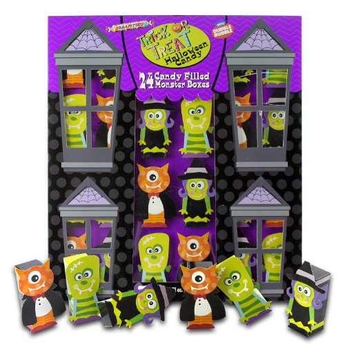 Trick Or Treat Halloween Candy Monster Boxes – 24 Ct. Party Favors logo