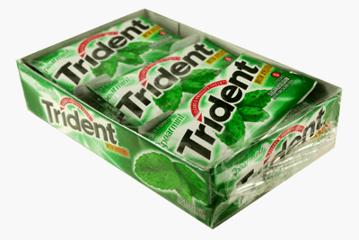 Trident 18 Packs Spearmint logo