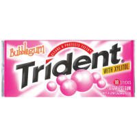 Trident Bubblegum Chewing Gum 12-18 Packs logo