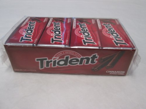 Trident Cinnamon Long Lasting Flavor Sugarfree Gum – 12 18-sticks (216 Sticks Total) logo