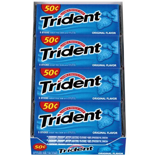 Trident Gum, Original, 5-stick Pack, 20-count logo