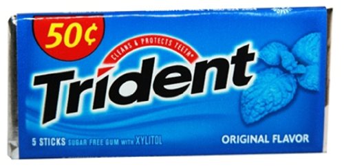 Trident Gum Original Flavor – Pp 50c logo
