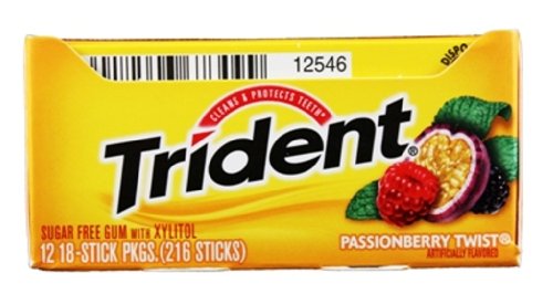 Trident Gum Passionberry Twist 12/18stk logo