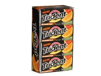 Trident Gum Splashing Fruit Flavor, 18-stick Packs (Pack of 12) logo