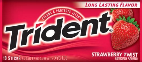 Trident Gum Strawberry Twist 12 Ct logo