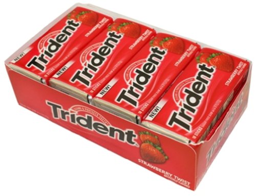 Trident Gum Strawberry Twist 12/18stk logo