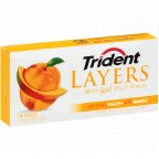 Trident Gum, Sugar Free, Orchard Peach + Ripe Mango, 14 Ct (Pack of 12) logo