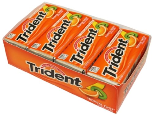 Trident Gum Tropical Twist 12/18stk logo