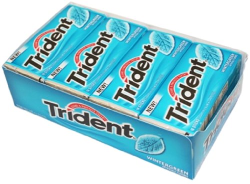 Trident Gum Wintergreen 12/18stk logo