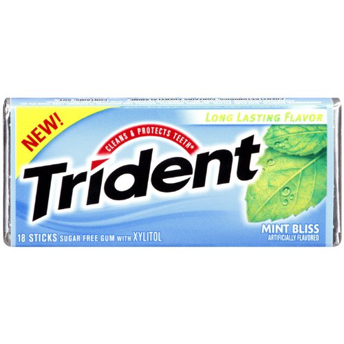 Trident Mint Bliss Sugar Free Gum – 14×18 Sticks logo