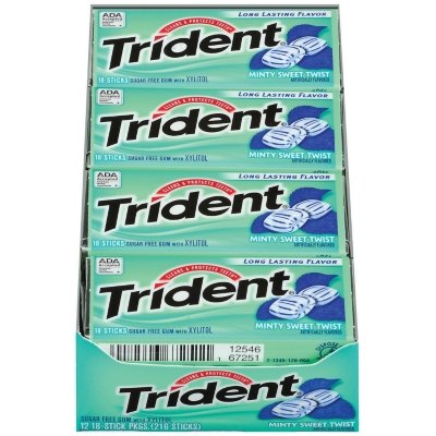 Trident – Minty Sweet Twist, 18 Stick Val-u-pak, 12 Ct logo