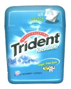 Trident Recaldent Calcium Gum Sugar-free – Freshmint Low Price logo