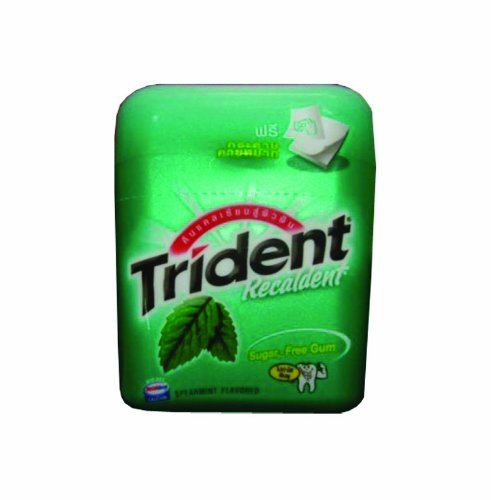 Trident Recaldent Calcium Sugar-free Gum 47.6g Free Shipping From Thailand logo