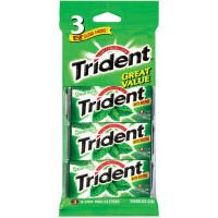 Trident Spearmint Sugarless Gum 3 Pk logo