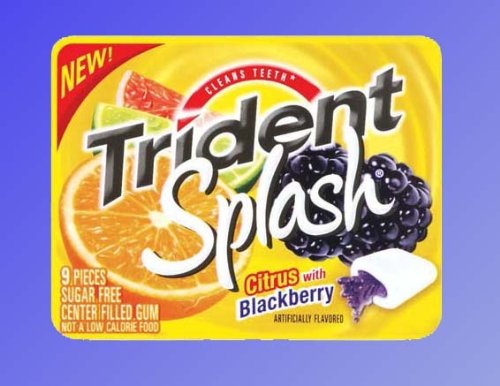 Trident Splash Citrus With Blackberry Sugarfree Gum – 10 Pack Free Shipping From Thailand logo