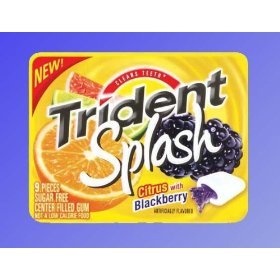 Trident Splash Citrus With Blackberry Sugarfree Gum – 10 Pack From Thailand logo