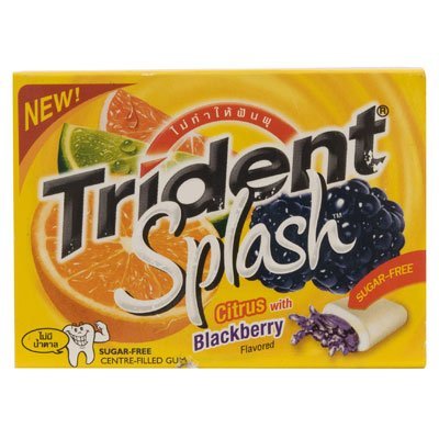 Trident Splash Gum Citrus With Blackberry Gum Suger Free 9pcs (Pack of 20) logo