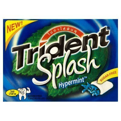 Trident Splash Gum Hypermint Suger Free 9pcs (Pack of 20) logo