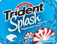 Trident Splash Peppermint Swirl 10 Packs logo