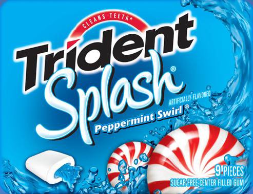 Trident Splash Peppermint W/vanilla 10 Ct logo