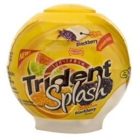 Trident Splash Sugar Free Citrus Blackberry 57g. (1 Bottle) logo