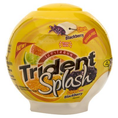 Trident Splash Sugar Free Citrus Blackberry Bottle 57g. (Pack of 2) logo