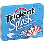 Trident Sugar Free Chewing Gums Splash Peppermint Swirl, 9 Ct (Pack of 10) logo