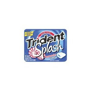 Trident Sugar Free Chewing Gums Splash,pepermint logo