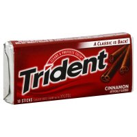 Trident Sugar Free Gum, With Xylitol, Cinnamon, 18 Ct. (Pack of 10) logo