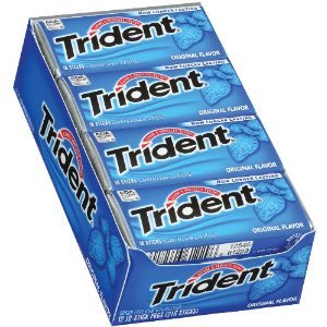 Trident Sugarless Chewing Gum Val U Pak Original – 12 X 18 Stick Pack logo