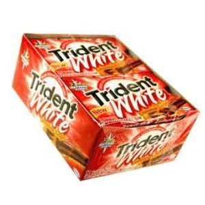 Trident White Cinnamon Tingle Chewing Gum-36 Pack logo