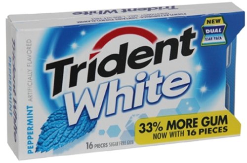 Trident White Gum Peppermint logo