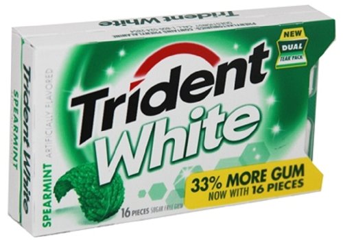 Trident White Gum Spearmint logo
