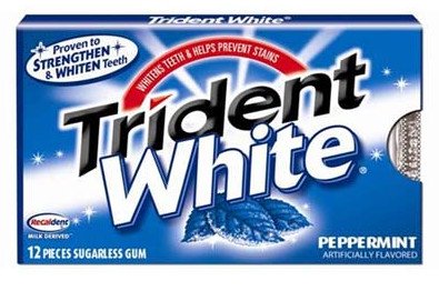 Trident White Peppermint 12 – 12 Piece Packs logo