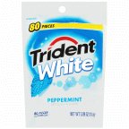 Trident White Peppermints, Bag, 80 Ct (Pack of 4) logo