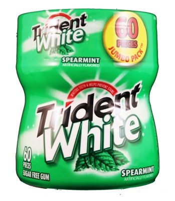 Trident White Spearmint Bottle – 4 Pack logo