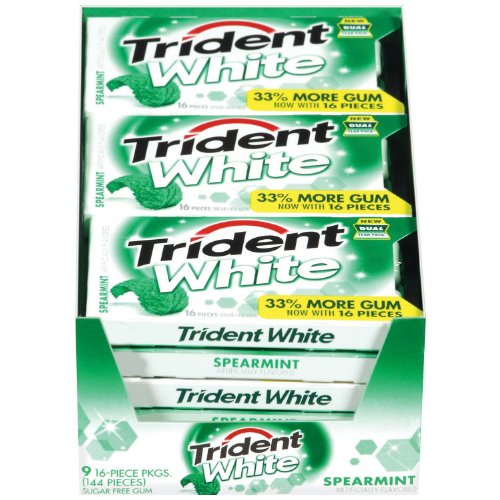 Trident White Spearmint Sugar Free Gum – 16 Pc. – 9 Pk. logo