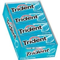 Trident Wintergreen Sugar Free Gums 18 Ea – 12 Pack logo