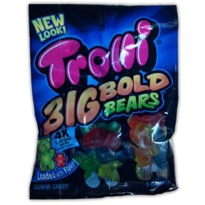 Trolli Big Bold Gummy Bears Candy, 5 Ounce — 12 Per Case. logo