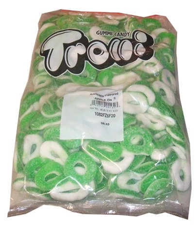 Trolli Fat Free Gummi Candy, Apple O’s, 4-pound Bag logo