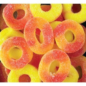 Trolli Gummi Peach Rings, 5lb Bag logo