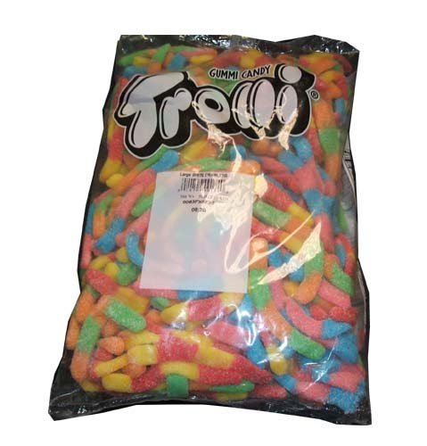 Trolli Large Brite Crawlers Gummi Candy Worms, 5lb Bulk Bag logo