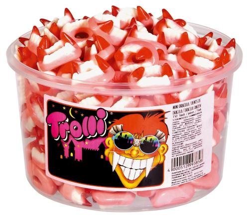 Trolli Mini Dracula Tub – 1050g (150pcs) logo