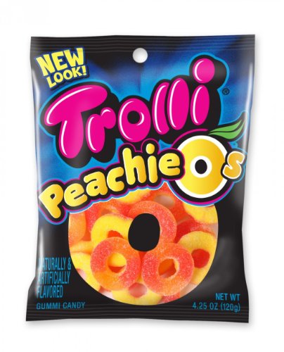 Trolli, Peachie O’s, 4.25oz Bag (Pack of 6) logo