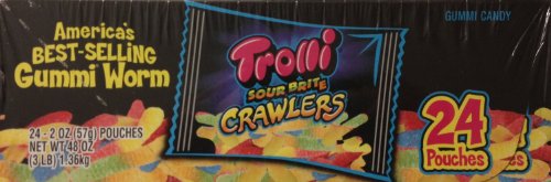 Trolli Sour Brite Crawlers 2 Oz. Pouches (Pack of 24) logo