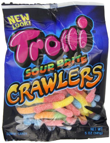 Trolli Sour Brite Crawlers, 5-ounces Bags (Pack of 12) logo