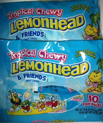 Tropical Chewy Lemonhead & Friends Fruit Candy 7 Oz logo