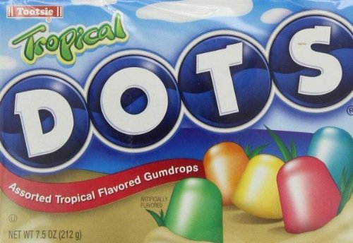 Tropical Dots Assorted Gumdrops Candy (Pack of 3) 7.5 Oz Theater Boxes logo